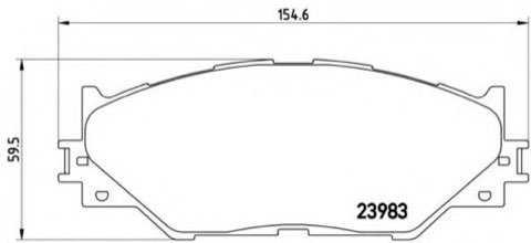 Brembo Prime P 83 074 Brake Pad Set — Front 155mm, photo 4