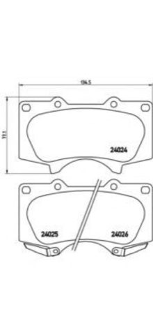 Brembo Prime P 83 102 Brake Pad Set — Front 135mm, photo 4