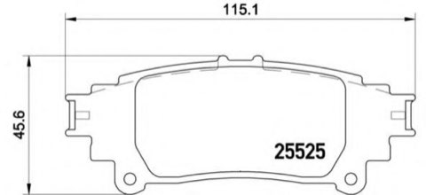 Brembo Prime P 83 132 Brake Pad Set — 115mm, photo 5