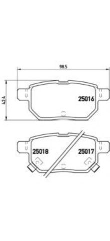 Brembo Prime P 83 133 Brake Pad Set — Rear 99mm, photo 4