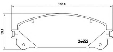 Brembo Prime P 83 145 Brake Pad Set — Front 167mm, photo 4