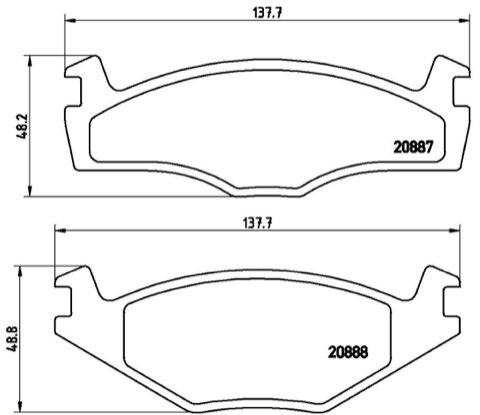 Brembo Prime P 85 005 Brake Pad Set — 138mm, photo 5