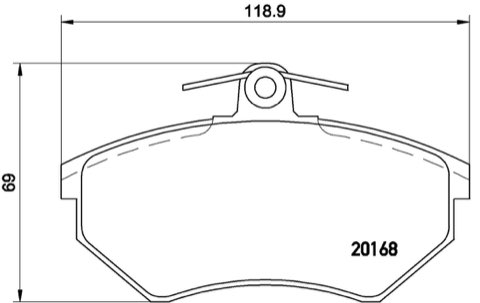Brembo Prime P 85 011 Brake Pad Set — Front 119mm, photo 5