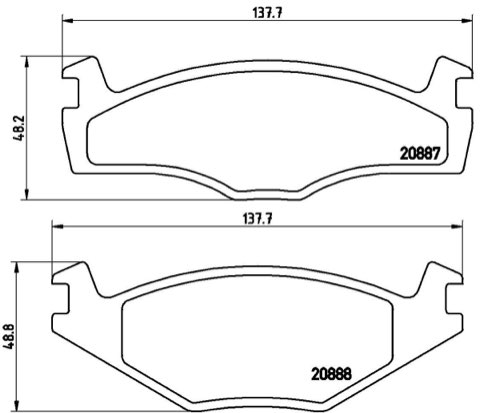 Brembo Prime P 85 012 Brake Pad Set — Front 138mm, photo 5