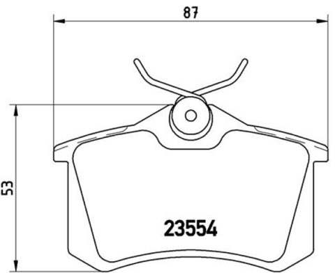Brembo Prime P 85 017 Brake Pad Set — Rear 87mm, photo 7