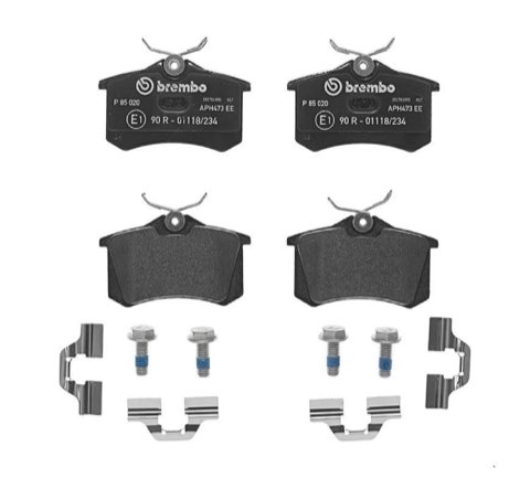 Brembo Xtra P 85 020X Brake Pad Set — Rear 87mm, photo 6