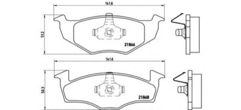 Brembo Prime P 85 031 Brake Pad Set — 142mm, photo 5