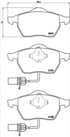 Brembo Prime P 85 037 Brake Pad Set Prime Line - Ring — Front 156mm, photo 8