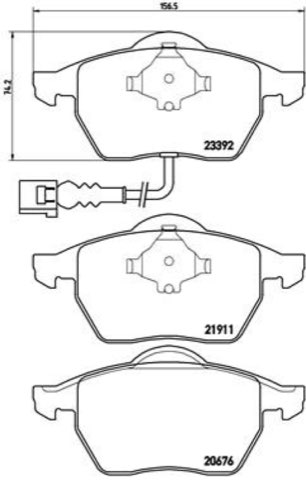 Brembo Prime P 85 045 Brake Pad Set — Front 157mm, photo 7
