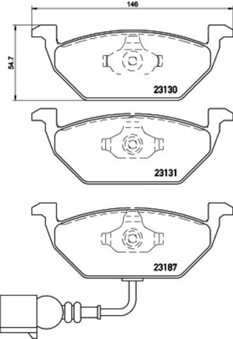 Brembo Prime P 85 072 Brake Pad Set — Front 146mm, photo 8