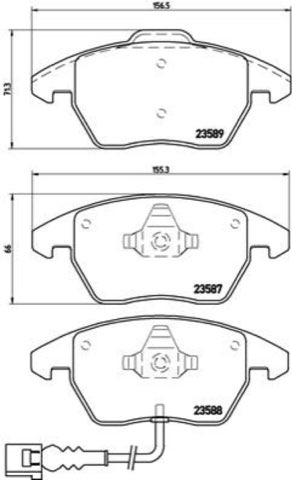 Brembo Prime P 85 075 Brake Pad Set — Front, photo 9
