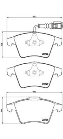 Brembo Prime P 85 081 Brake Pad Set — Front, photo 4