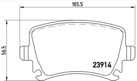 Brembo Prime P 85 095 Brake Pad Set — 106mm, photo 7