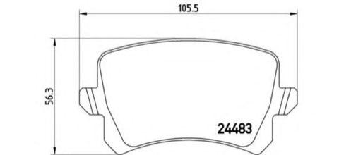 Brembo Prime P 85 108 Brake Pad Set — Rear 106mm, photo 7