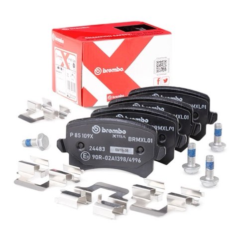 Brembo Xtra P 85 109X Brake Pad Set — Rear 106mm, photo 3