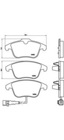 Brembo Prime P 85 112 Brake Pad Set — Front 155mm, photo 5