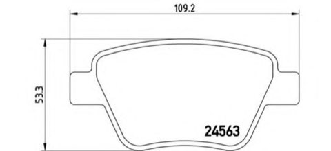 Brembo Prime P 85 114 Brake Pad Set — Rear 109mm, photo 6