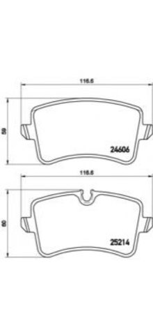 Brembo Prime P 85 119 Brake Pad Set — Rear 117mm, photo 8
