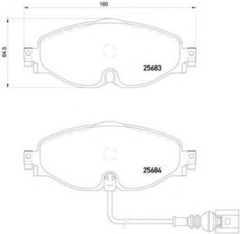 Brembo Prime P 85 126 Brake Pad Set — Front 160mm, photo 7