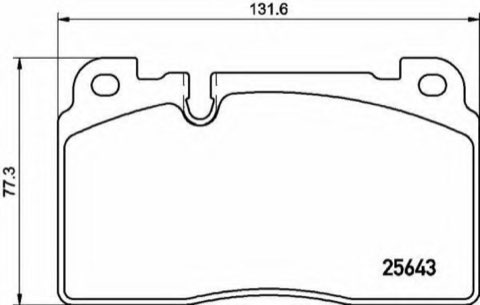 Brembo Prime P 85 133 Brake Pad Set — Front 132mm, photo 3