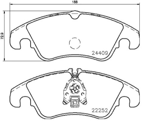 Brembo Prime P 85 145 Brake Pad Set, photo 3