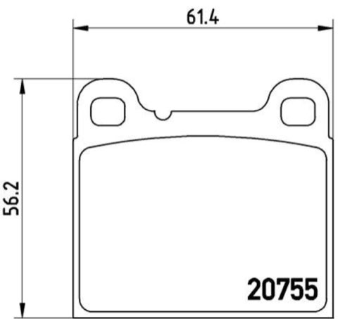 Brembo Prime P 86 002 Brake Pad Set — 61mm, photo 7