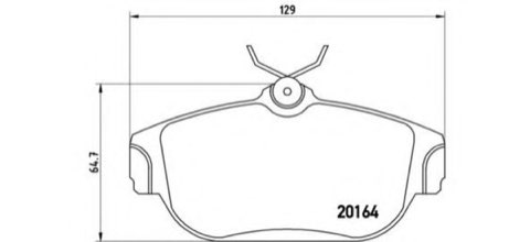 Brembo Prime P 86 007 Brake Pad Set — 129mm, photo 4