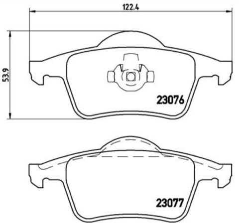 Brembo Prime P 86 014 Brake Pad Set — Rear 122mm, photo 8