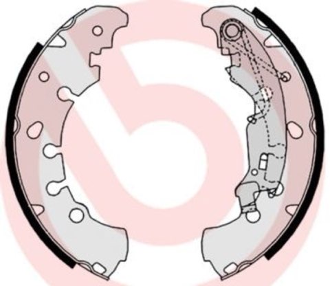 Brembo S 23 530 Brake Shoe Set — 203x38mm, photo 3