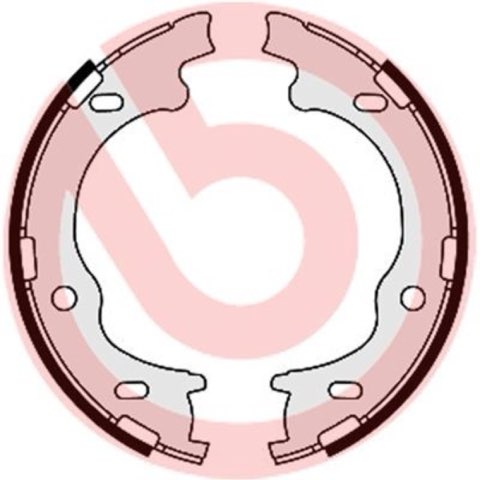 Brembo S 30 529 Handbrake Shoes — 167x27mm, photo 4