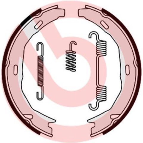 Brembo S 50 522 Handbrake Shoes — 164x25mm, photo 6
