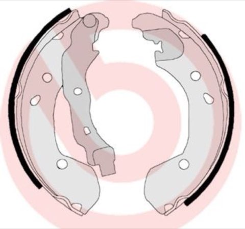 Brembo S 56 510 Brake Shoe Set — 203x37mm, photo 3