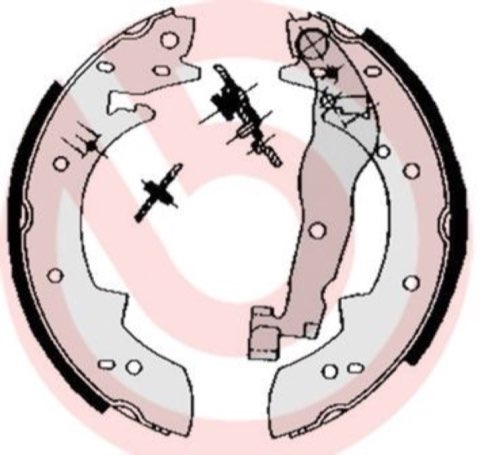 Brembo S 68 511 Brake Shoe Set — 229x42mm, photo 4