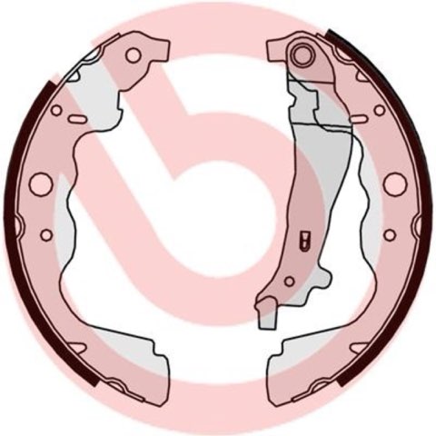 Brembo S 68 546 Brake Shoe Set — 230x43mm, photo 3