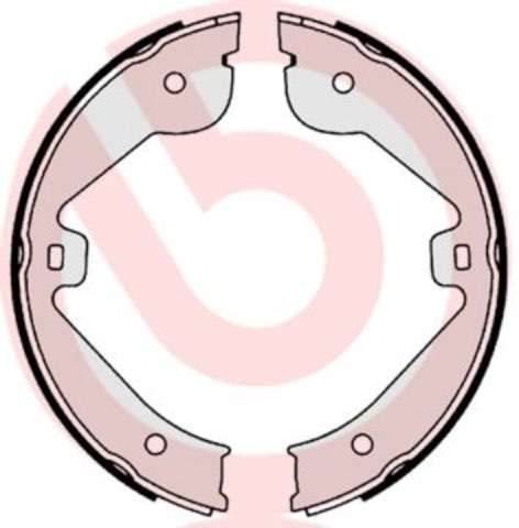 Brembo S 85 536 Handbrake Shoes — 210x30mm, photo 5
