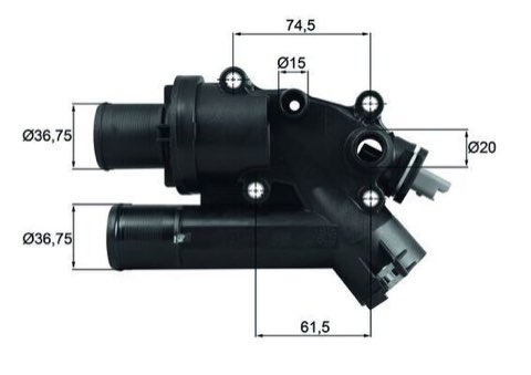 Mahle TH 46 83 Thermostat, photo 2