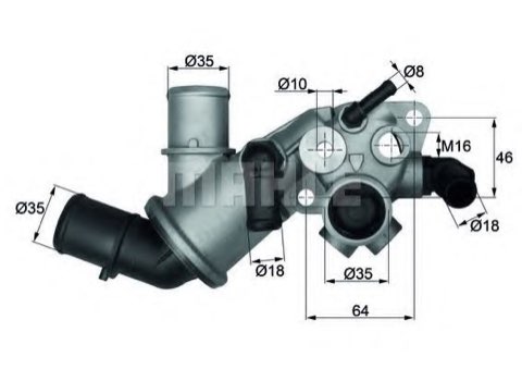 Mahle TI 129 75 Thermostat, photo 2