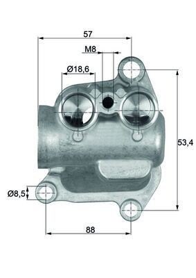 Mahle TO 12 100 Thermostat, Oil Cooling