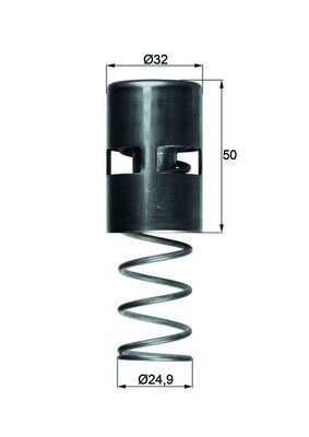 Mahle TO 2 83 Thermostat, Oil Cooling