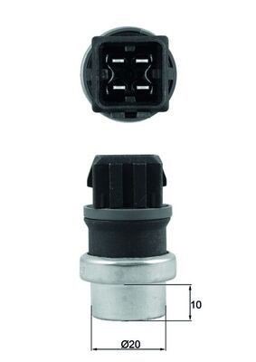 Mahle TSE 24 Sensor, Coolant Temperature