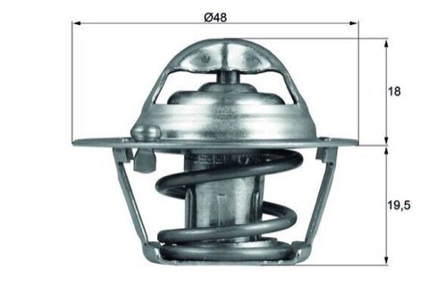 Mahle TX 121 74D Thermostat