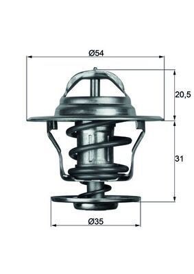Mahle TX 13 75D Thermostat