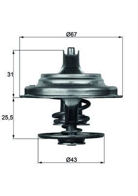 Mahle TX 23 71D Thermostat