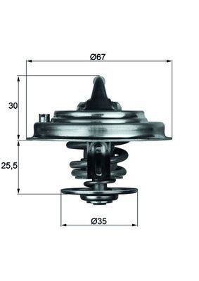 Mahle TX 34 87D Thermostat