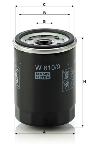 Mann-Filter W 610/9 Oil Filter