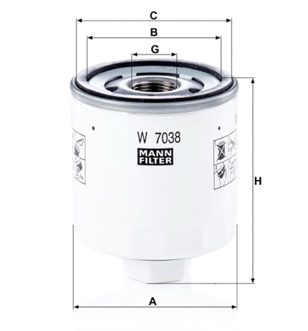 Mann-Filter W 7038 Oil Filter