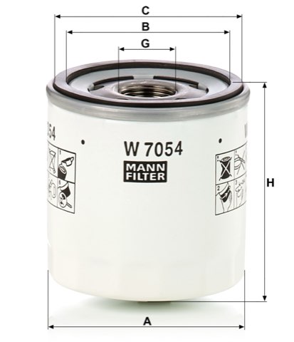 Mann-Filter W 7054 Oil Filter