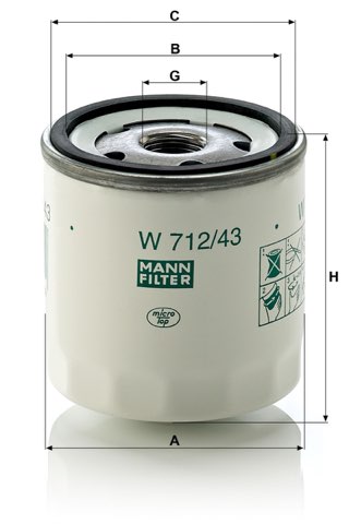 Mann-Filter W 712/43 Oil Filter