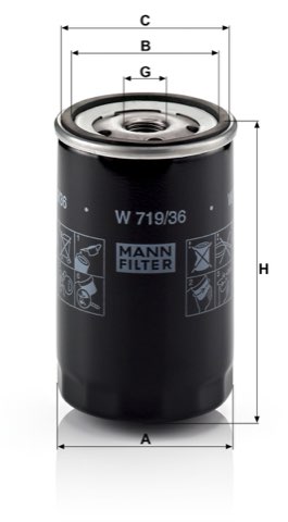 Mann-Filter W 719/36 Oil Filter