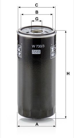 Mann-Filter W 730/3 Oil Filter, photo 2